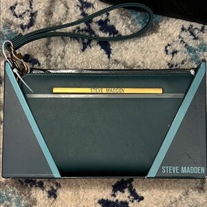Steve Madden Teal Wristlet Clutch